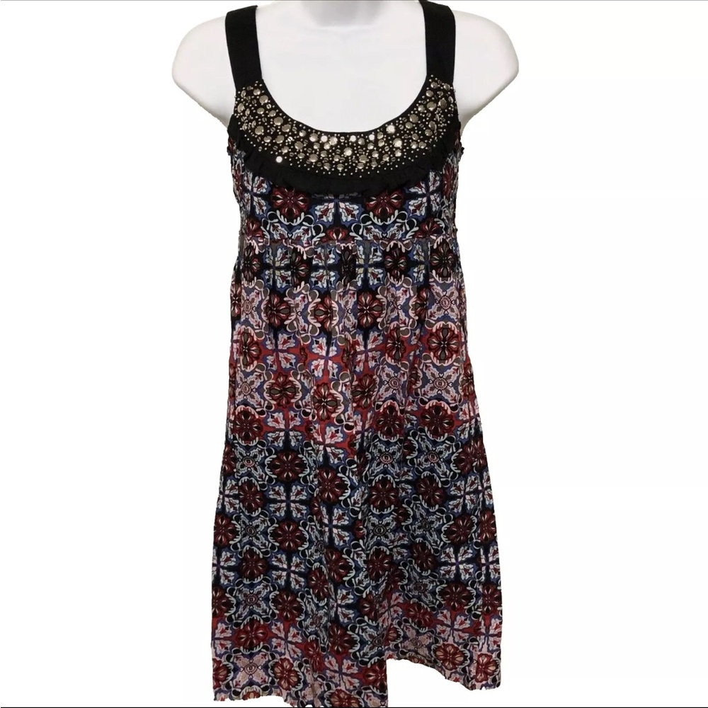 Kensie Multi-Colored Floral Embellished Dress
